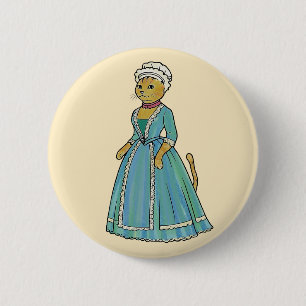 Victorian Cat Queen Mouser History buff 6 Cm Round Badge