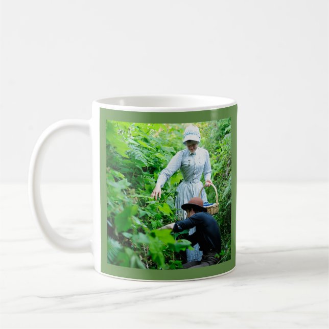 Victorian cheerfulness quote coffee mug (Left)