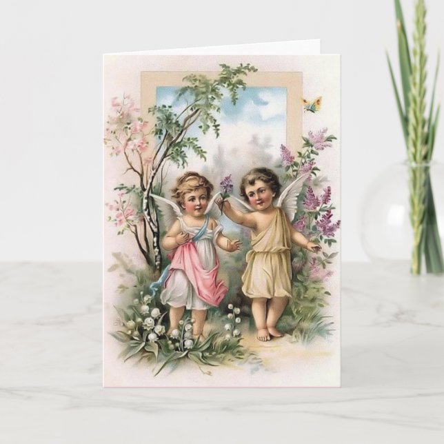 Victorian Cherubs Note Card (Front)