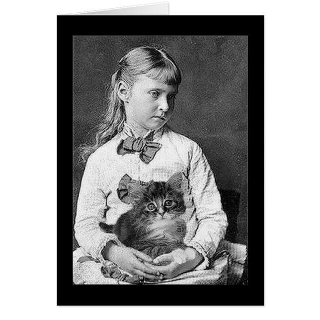 Victorian Child and Kitten (Front)