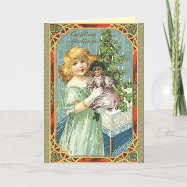 Victorian Child Christmas Card (Front)