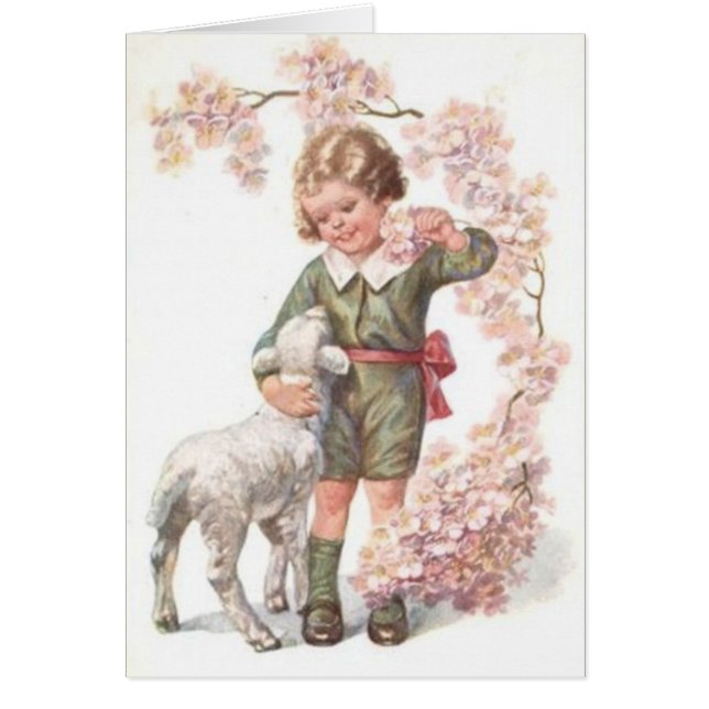 Victorian Child Lamb Cherry Tree (Front)