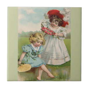 Victorian Children Tile