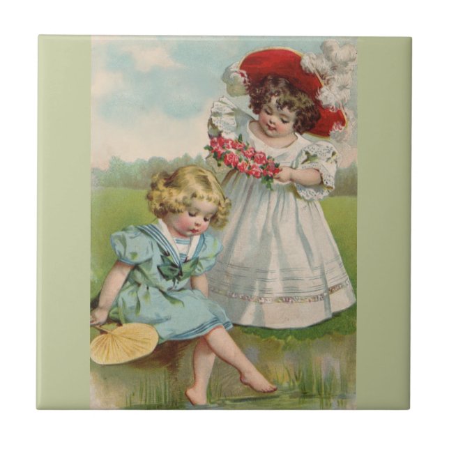 Victorian Children Tile (Front)