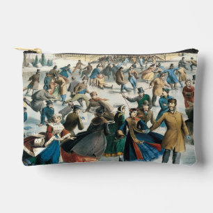 Victorian Christmas Central Park Currier & Ives Accessory Pouch