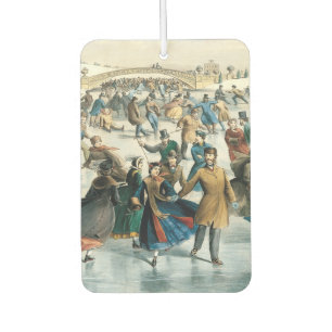 Victorian Christmas Central Park Currier & Ives Car Air Freshener