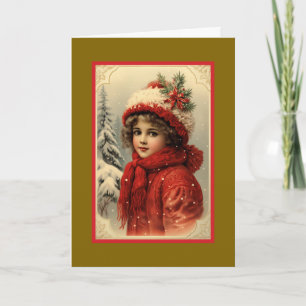 Victorian Christmas Child Card