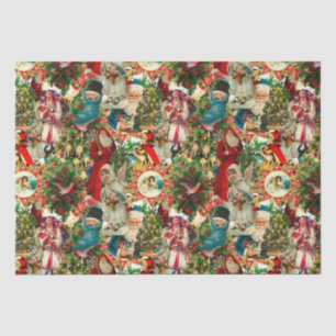 VICTORIAN CHRISTMAS COLLAGE TISSUE PAPER