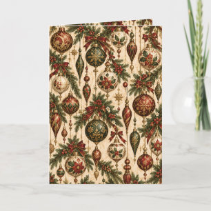 Victorian Christmas Collection 5 – Ornaments Holiday Card