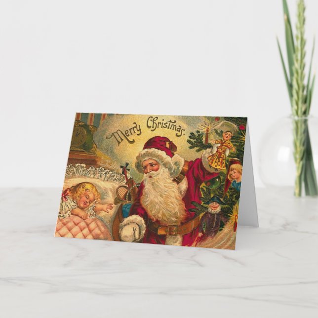 Victorian Christmas Dreams Greeting Card (Front)