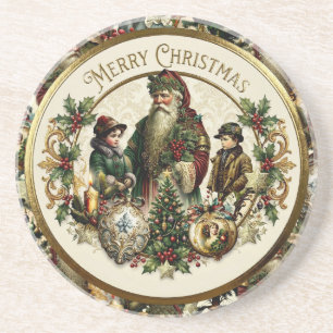 Victorian Christmas Elegance  Coaster