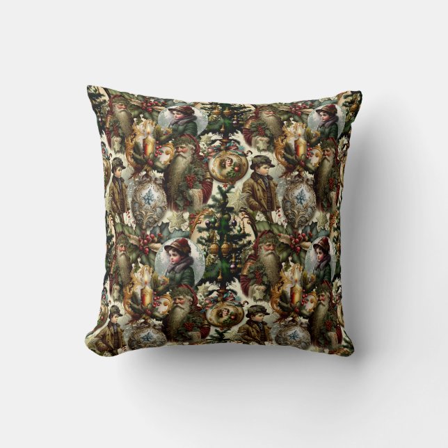 Victorian Christmas Elegance  Cushion (Front)