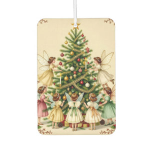 Victorian Christmas Fairy Gathering Car Air Freshener