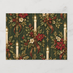 Victorian Christmas Flat Card OZ 4 – Candles