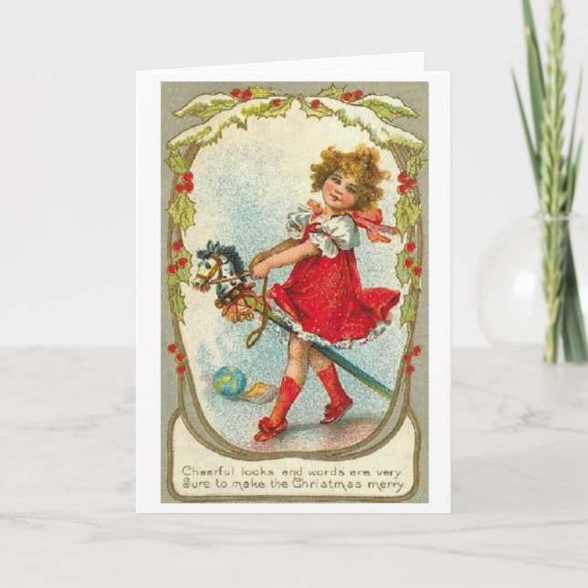 Victorian Christmas Greeting Card (Front)