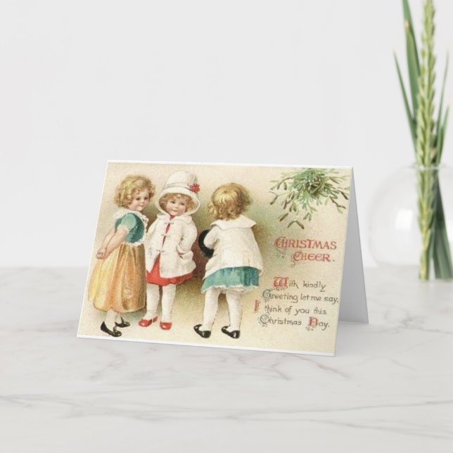 Victorian Christmas Greeting Card (Front)