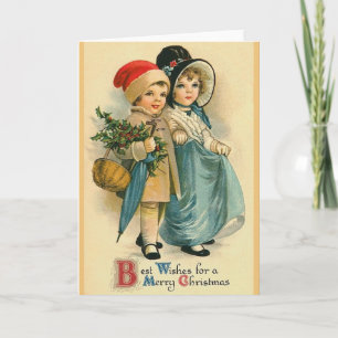 Victorian Christmas Greeting Card