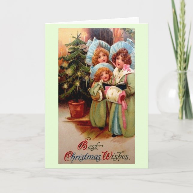 Victorian Christmas Greeting Card (Front)