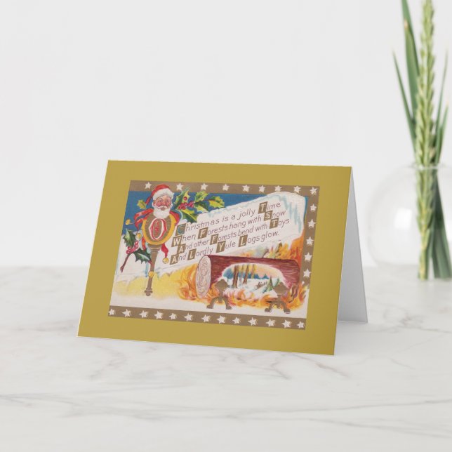 Victorian Christmas Greeting Card (Front)