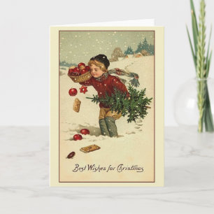 Victorian Christmas Greeting Card