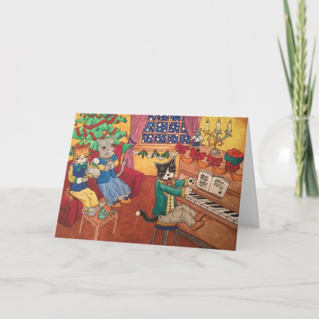 Victorian Christmas Holiday Card (Front)