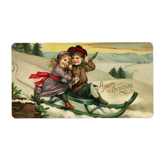 Victorian Christmas Labels (Front)