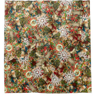 Victorian Christmas Medley Shower Curtain