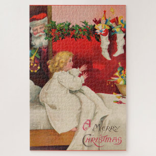 VIctorian Christmas morning A Merry Christmas Jigsaw Puzzle