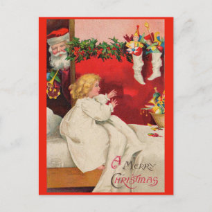VIctorian Christmas morning A Merry Christmas Postcard
