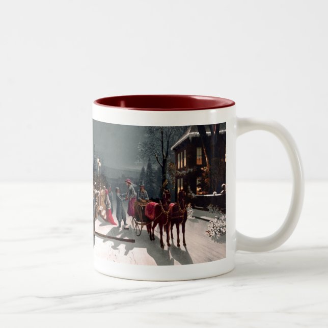 Victorian Christmas Party Mug (Right)