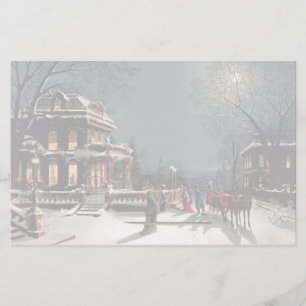 Victorian Christmas Party Stationery