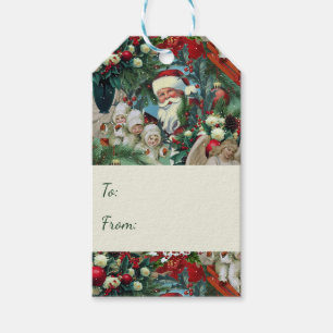 Victorian Christmas Portrait Gift Tags