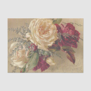Victorian Christmas Roses  Tissue Paper