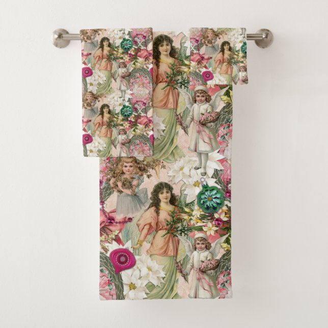Victorian Christmas Sparkle     Bath Towel Set (Insitu)
