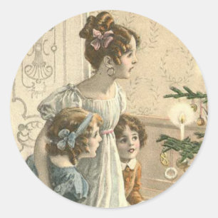 Victorian Christmas sticker
