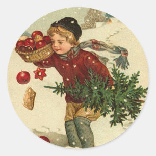 Victorian Christmas sticker