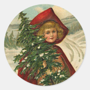 Victorian Christmas sticker