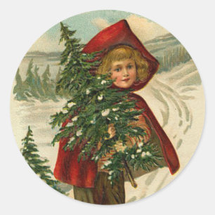 Victorian Christmas Stickers for your cards