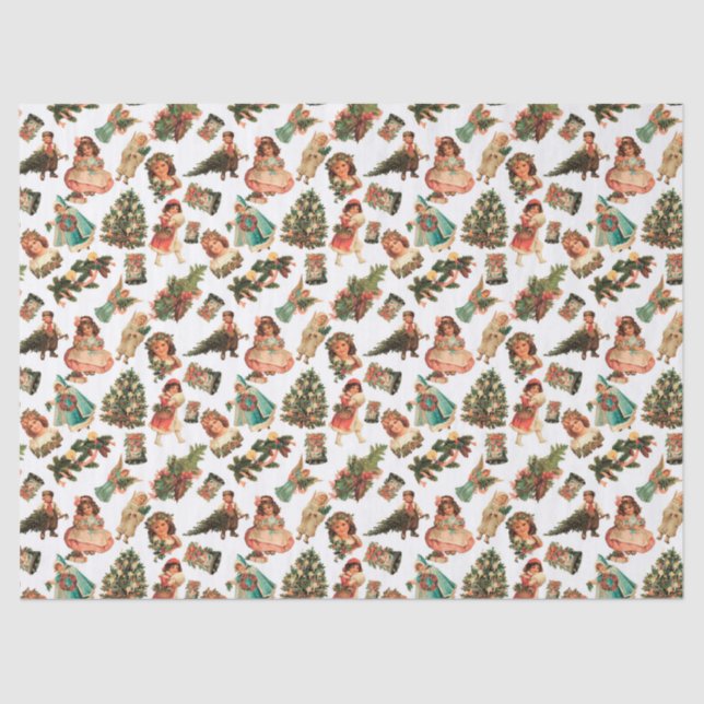 Victorian Christmas Tissue Paper (Front)