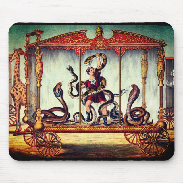 Victorian circus vintage exhibition   mouse pad (Front)
