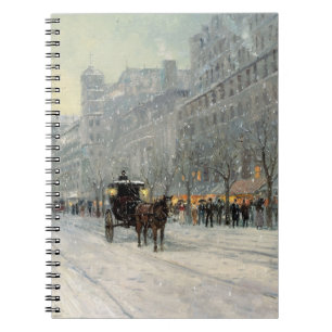 Victorian City Christmas Street Scene   Notebook