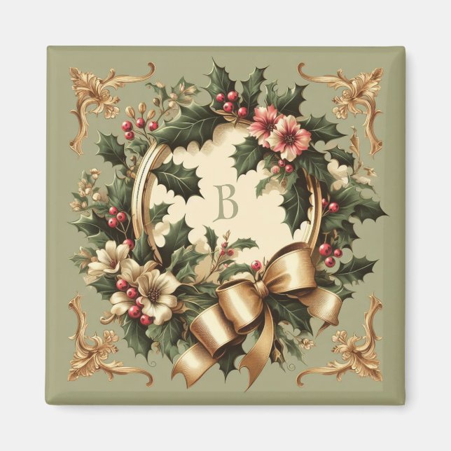Victorian/Classic/Vintage Christmas Magnet (Front)