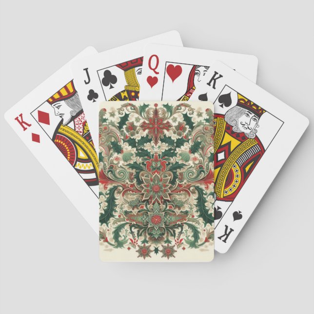 Victorian/Classic/Vintage Christmas Playing Cards (Back)