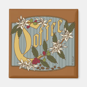 Victorian Coffee Sign Magnet