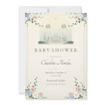 Victorian Conservatory Baby Shower Invitation