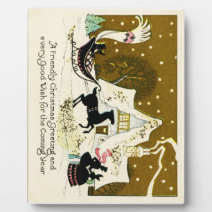 Victorian Country Christmas Plaque