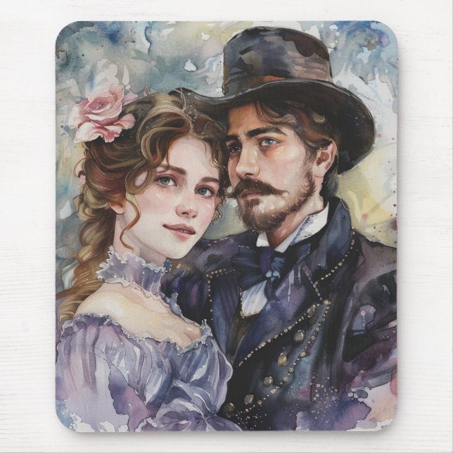Victorian Couple Mouse Pad (Front)