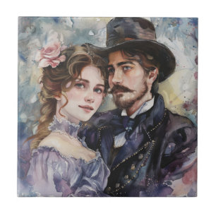 Victorian Couple Tile