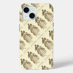 Victorian Couple Vintage Christmas iPhone 15 Case