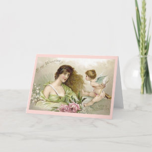 Victorian Cupid Love Valentine's Day Card